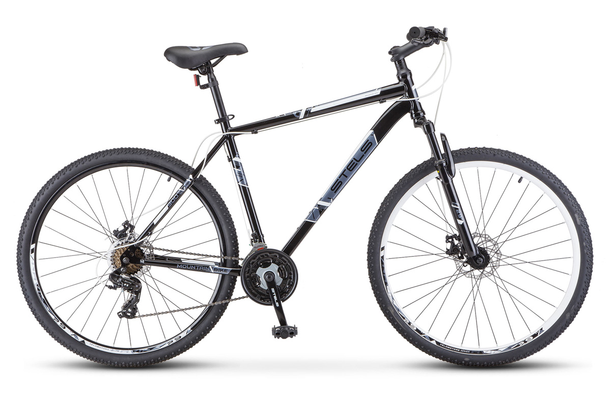 Велосипед STELS 27.5” Navigator-700 MD F020 21 Чёрный белый 2021 06. Велосипеды Горные Сталь