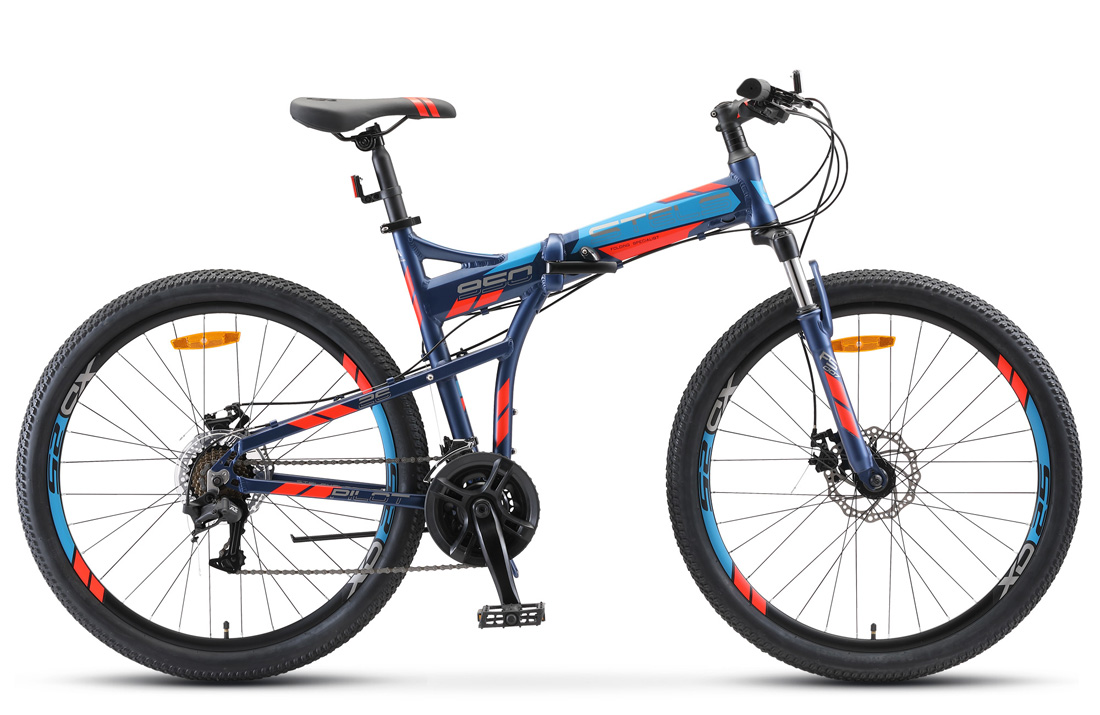 Велосипед 26 горный STELS Pilot 950 MD (2020) количество скоростей 21 рама алюминий 19 темно-синий