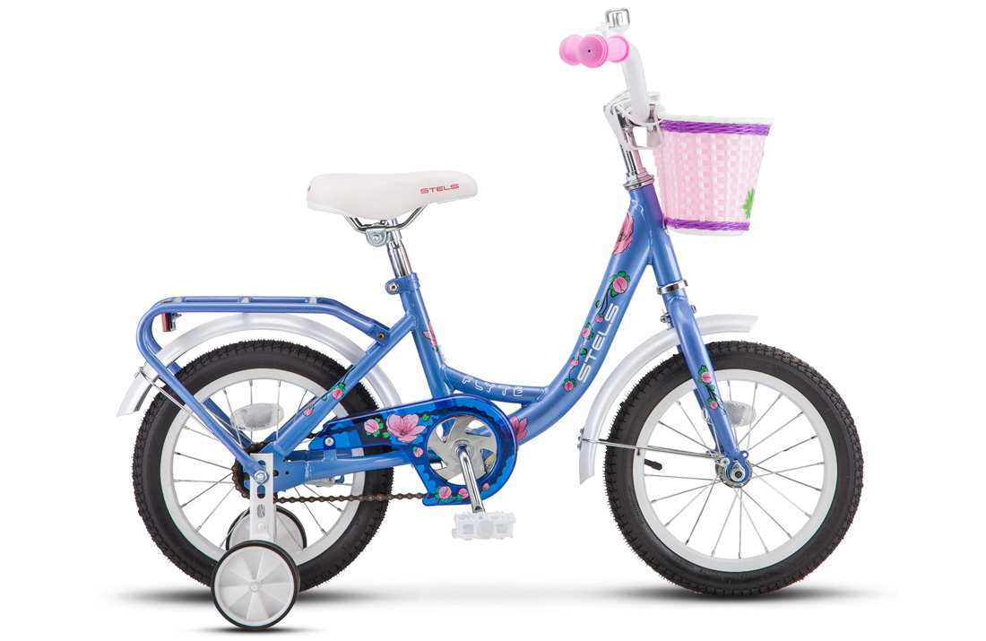 Велосипед 14 детский STELS Flyte Lady (2019) рама сталь 9,5 голубой