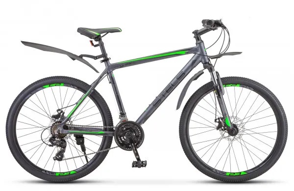 Велосипед 26 горный STELS Navigator 620 MD (2020) количество скоростей 21 рама алюминий 19 антрацитовый