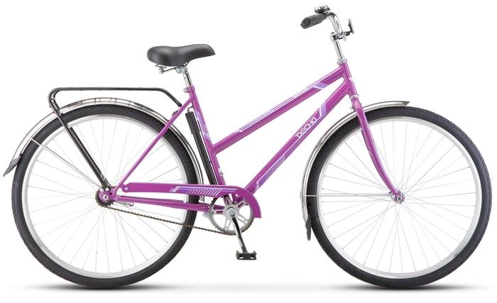 Велосипед 28 дорожный STELS Вояж Lady (2017) количество скоростей 1 рама сталь 20 фиолетовый
