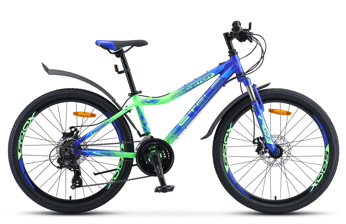 Велосипеды Подростковые Navigator-450 MD 24 V030 13 Синий неоновый, зеленый 2020