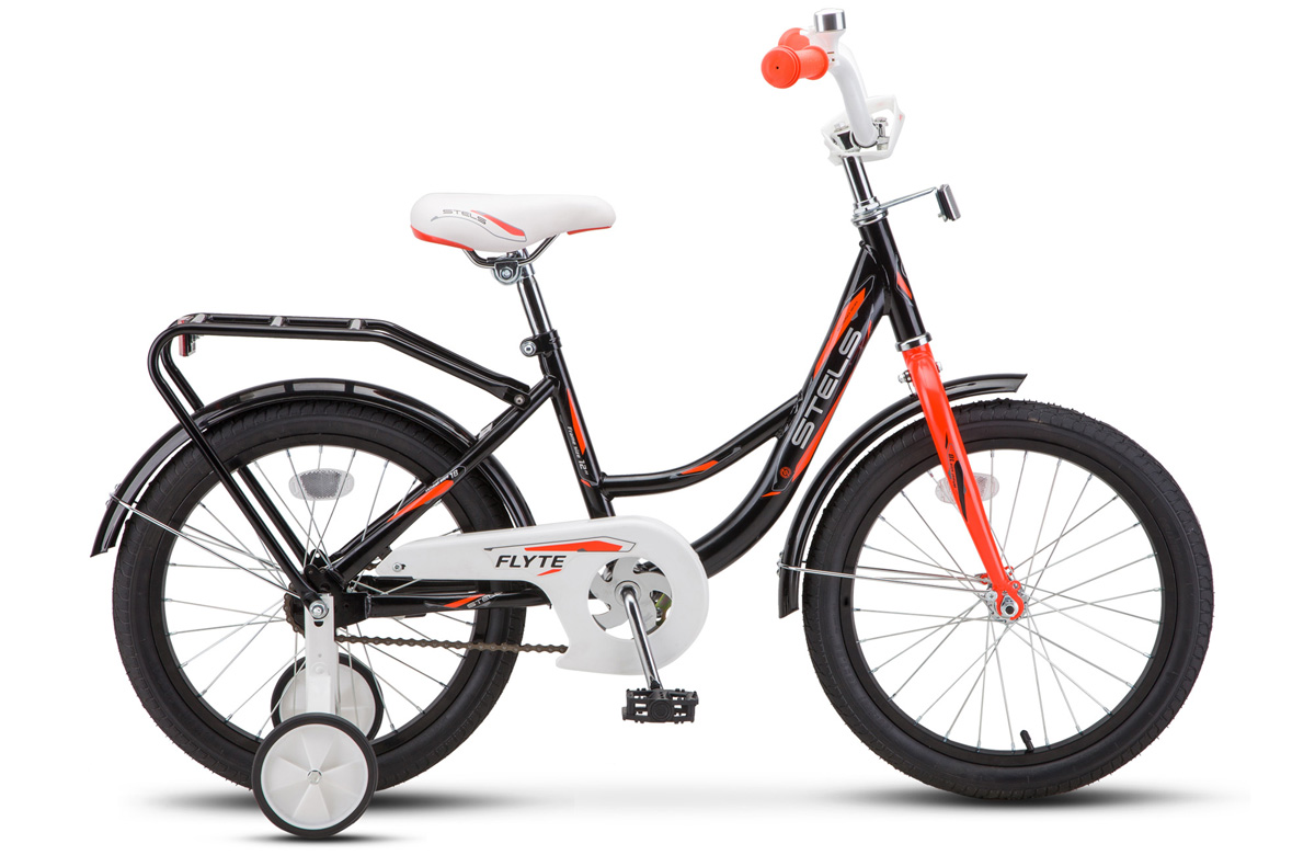 Велосипед 16 детский STELS Flyte (2021) рама сталь 11 черный, красный
