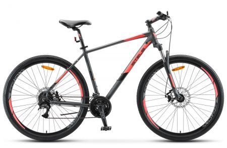 Велосипед 29 горный STELS Navigator 920 MD(2023) кол-во скор. 24 рама алюм.18,5 Антрацитовый красный