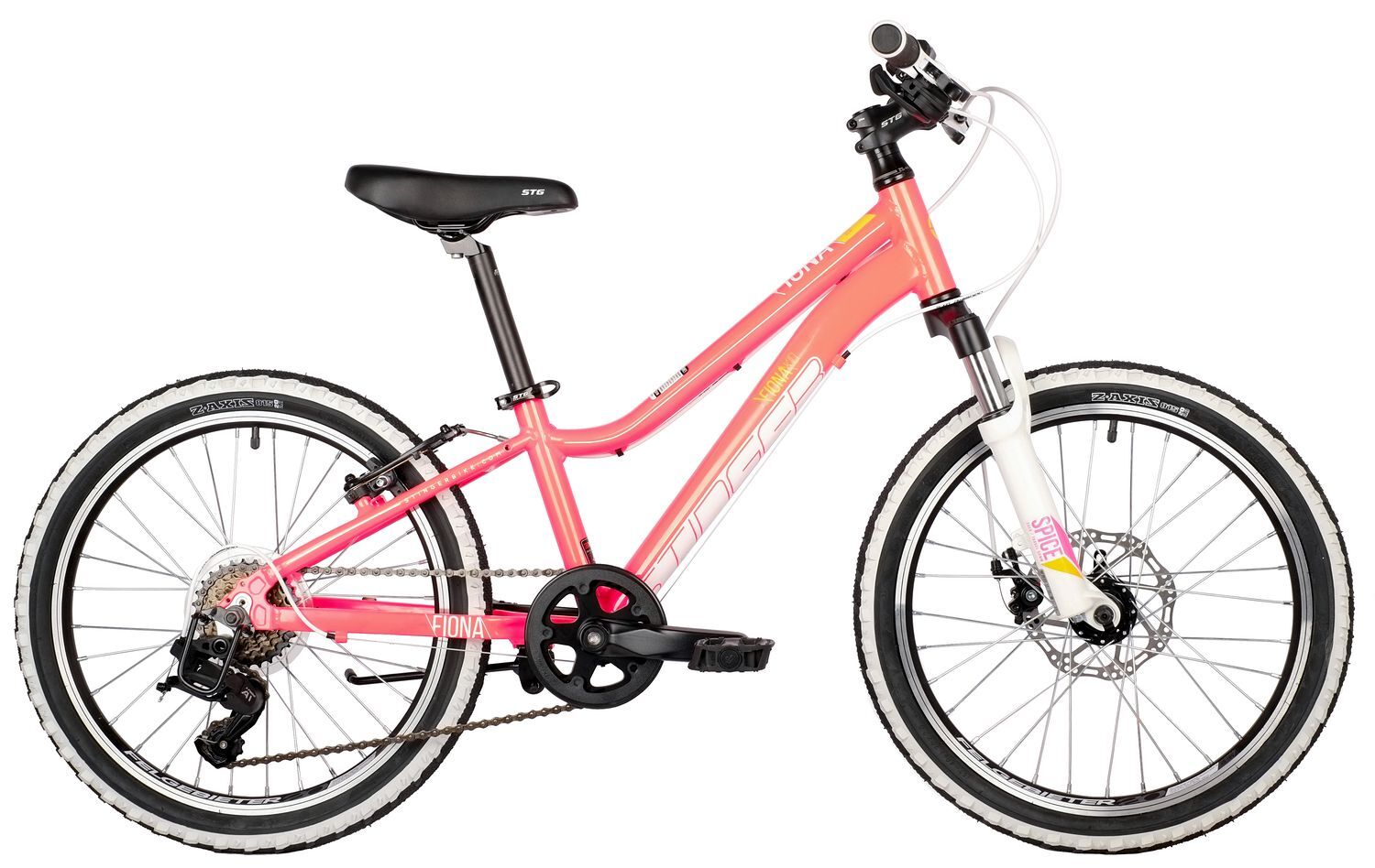 Велосипед 20 подростковый STINGER Fiona Kid (2021) количество скоростей 6 рама алюминий 10 розовый