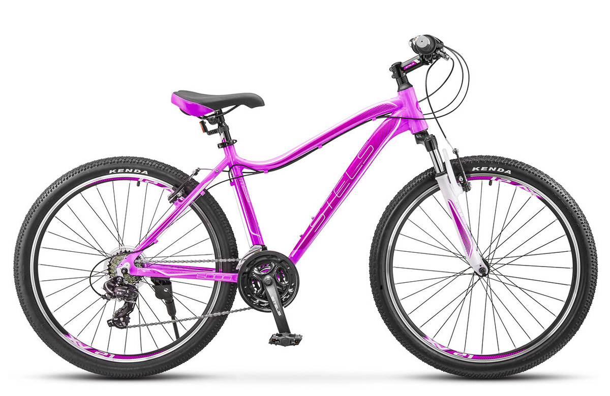 Велосипед 26 горный STELS Miss 6000 V (2022) количество скоростей 21 рама сталь 17 вишневый