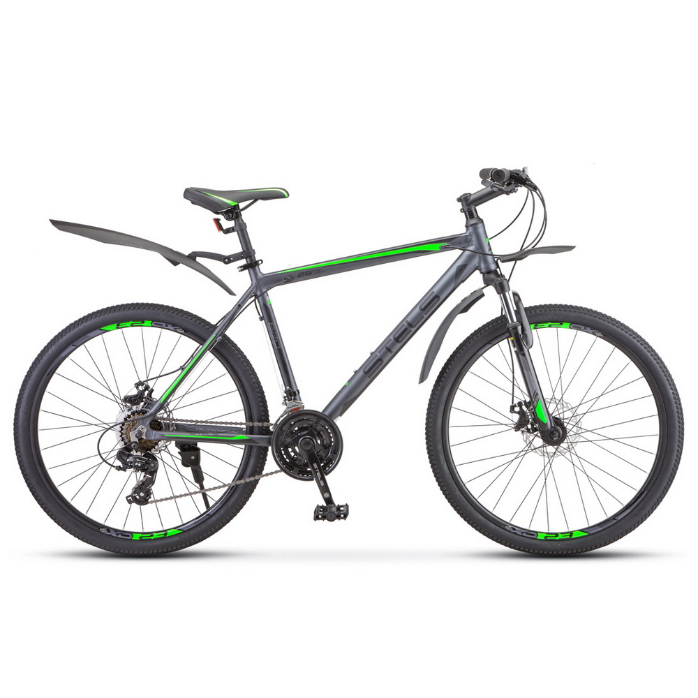 Велосипед 26 горный STELS Navigator 620 MD (2020) количество скоростей 21 рама алюминий 14 антрацитовый